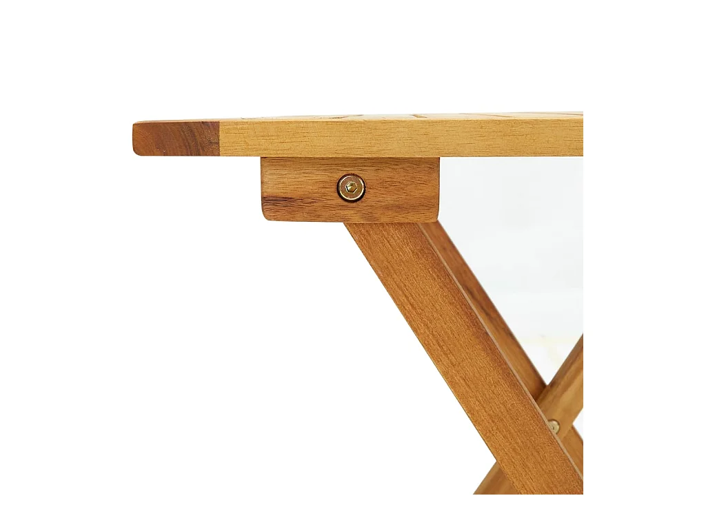 Tavolo da Bistrot 46x46x47 cm in Legno Massello di Acacia