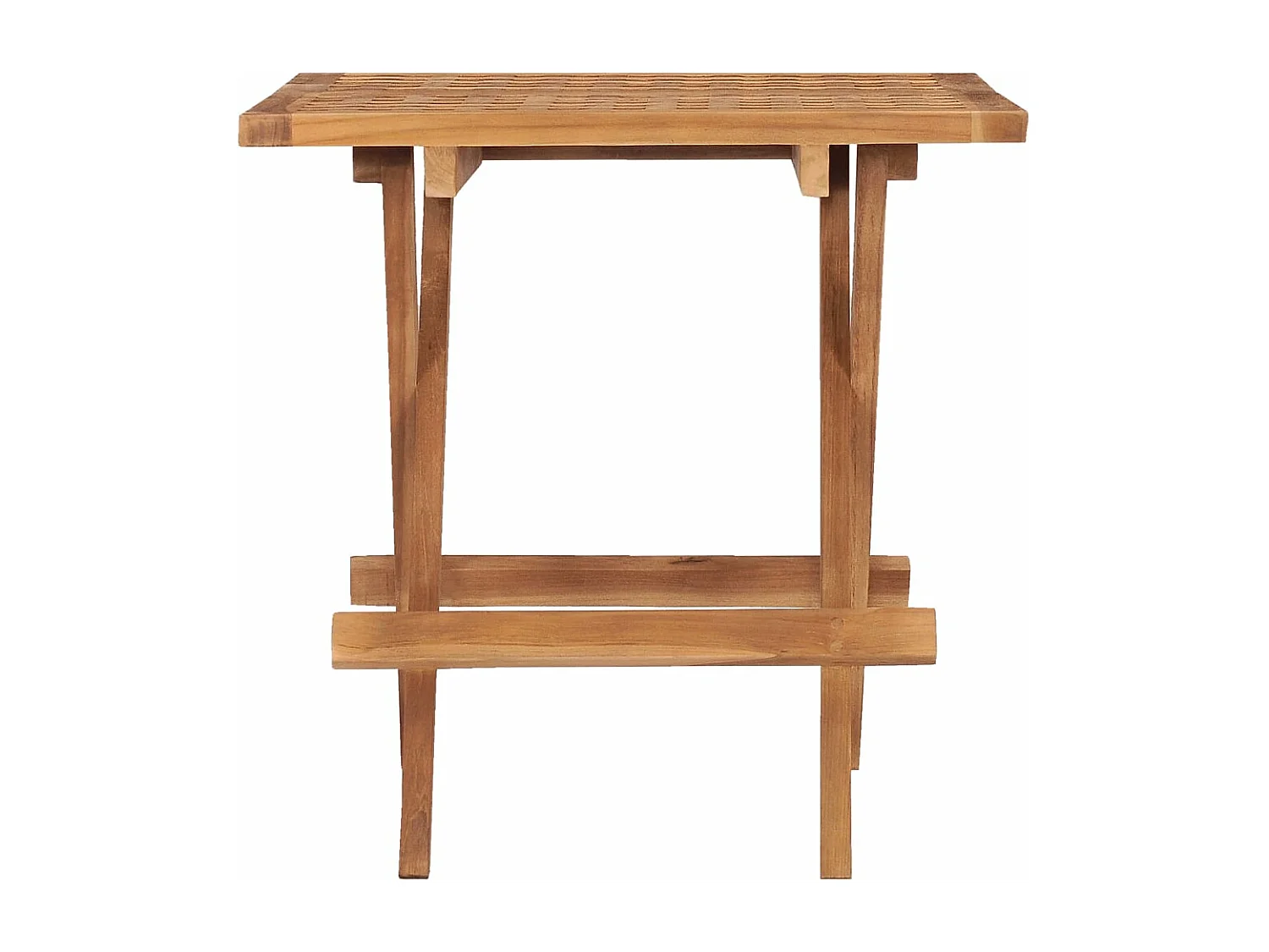 Klappbarer Gartentisch 50x50x50 cm Teak Massivholz