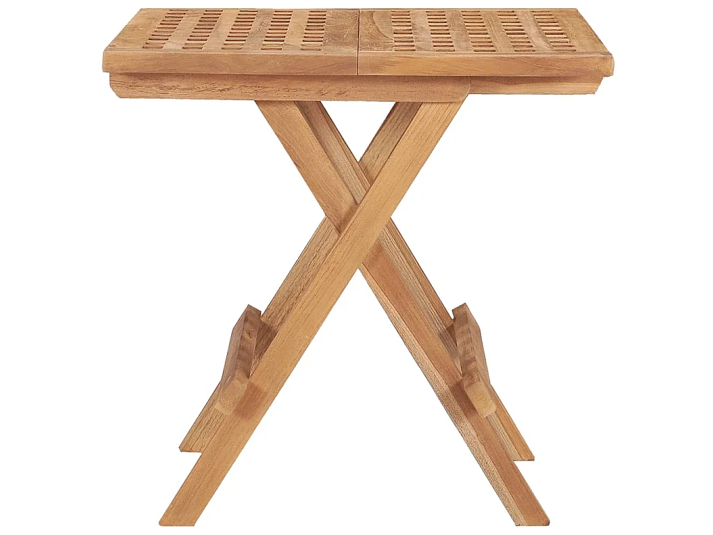 Klappbarer Gartentisch 50x50x50 cm Teak Massivholz