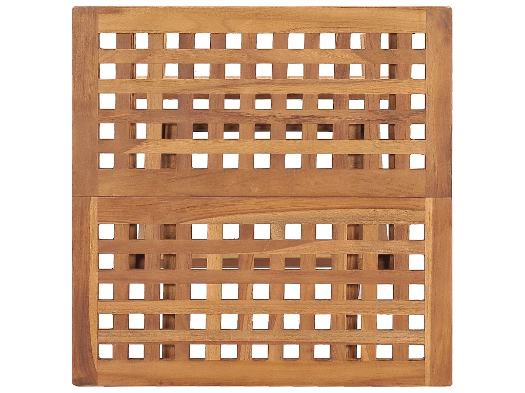 Klappbarer Gartentisch 50x50x50 cm Teak Massivholz