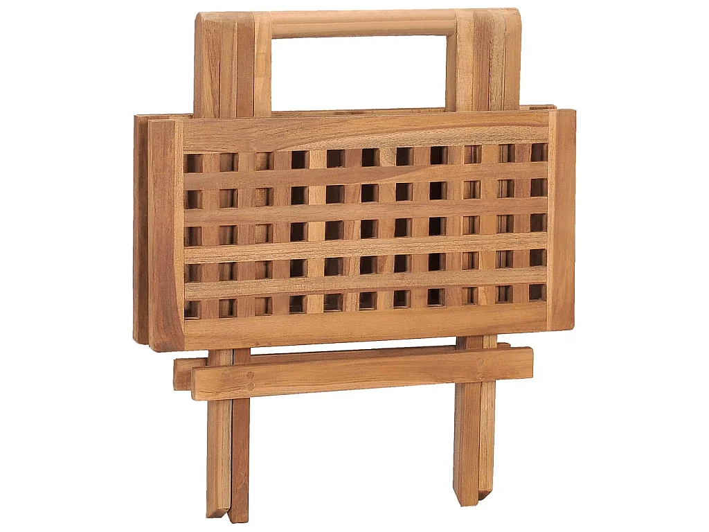Klappbarer Gartentisch 50x50x50 cm Teak Massivholz