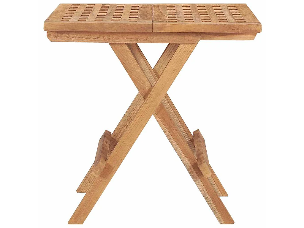 Klappbarer Gartentisch 50x50x50 cm Teak Massivholz