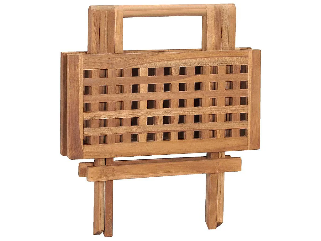 Klappbarer Gartentisch 50x50x50 cm Teak Massivholz