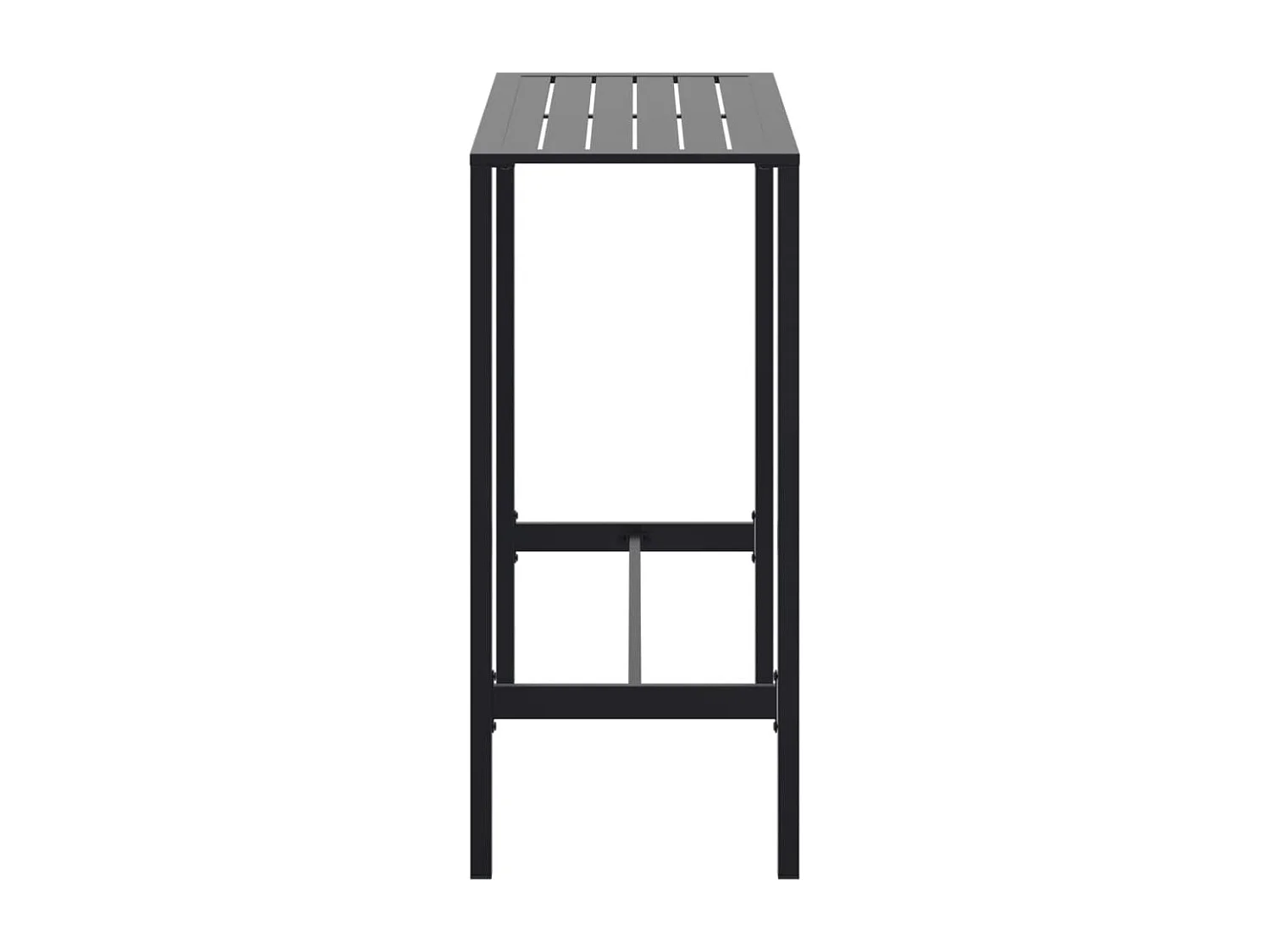 Mesa de bar 100x50x110 cm aço revestido a pó preto