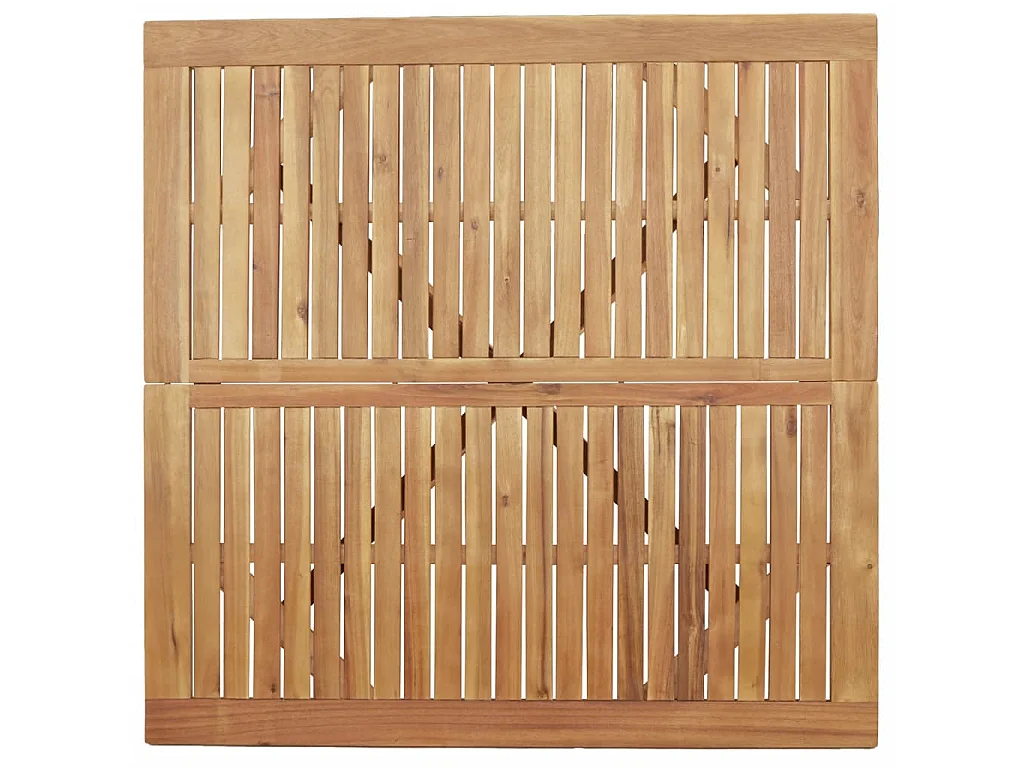 Tavolo da Giardino Quadrato 110x110x75 cm Legno Massello Acacia