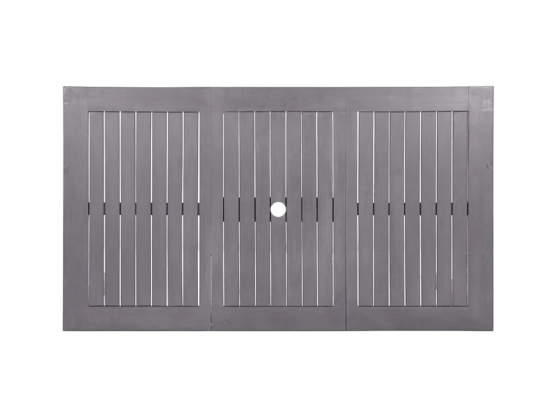 Tuintafel 140x80x74 cm massief acaciahout greywash