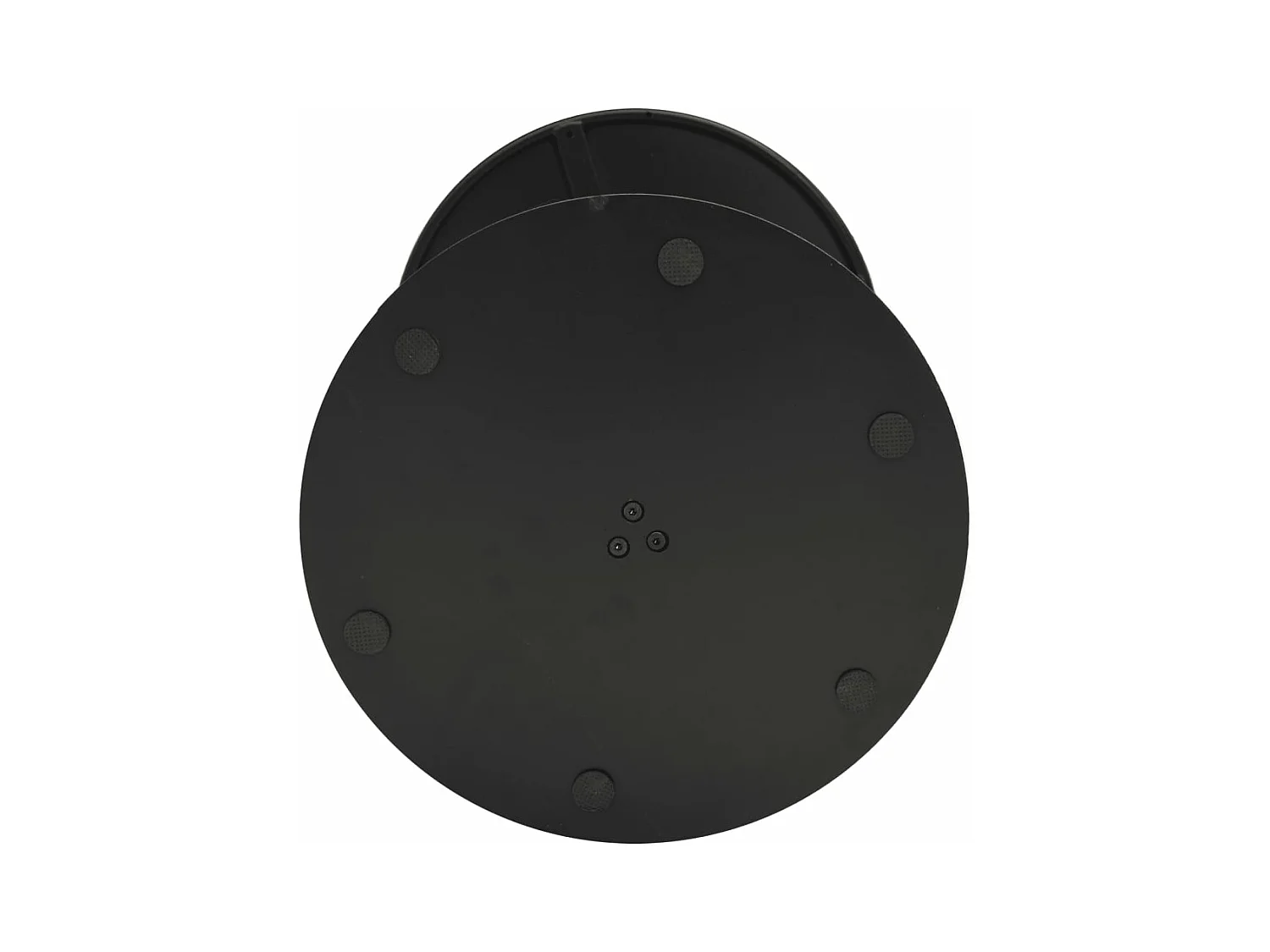 Table de jardin ronde noir Ø60x105 cm acier