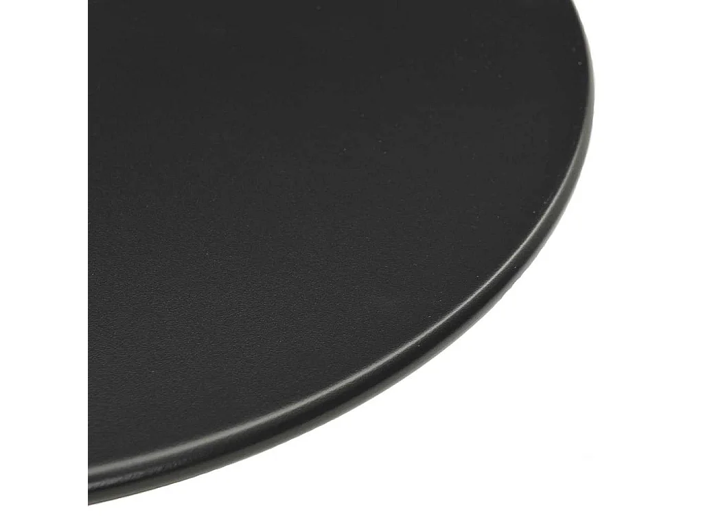 Mesa de jardim redonda Ø60x105 cm aço preto