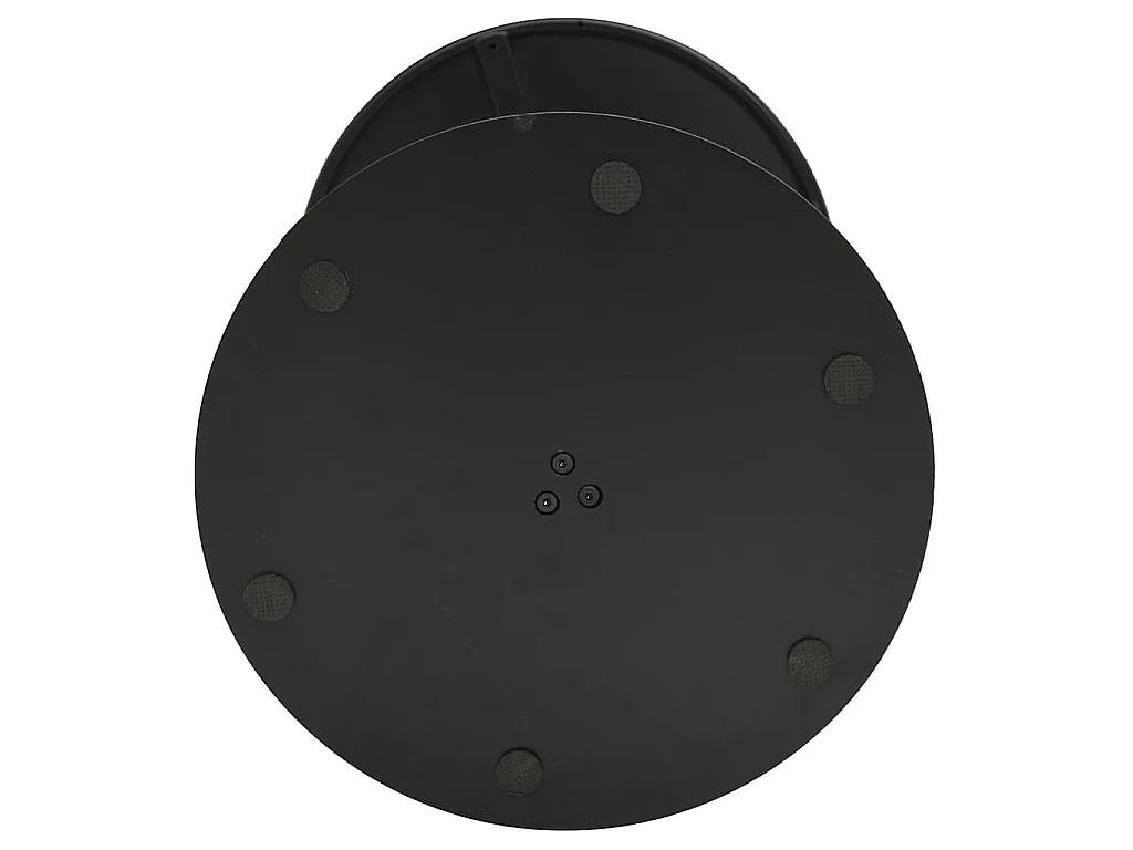Mesa de jardim redonda Ø60x105 cm aço preto