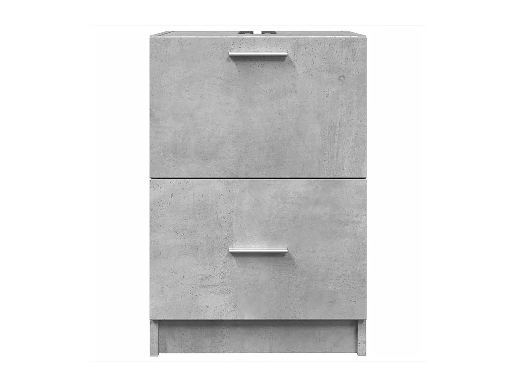 Armoire d'évier gris béton 40x37x59 cm bois d'ingénierie