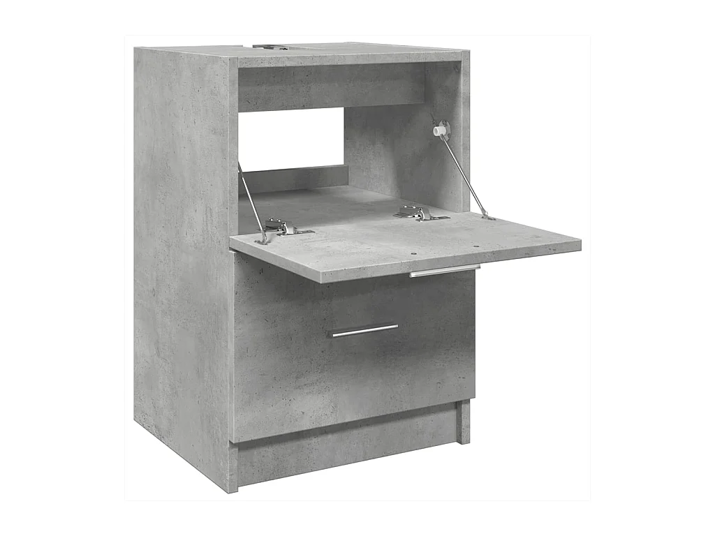 Armoire d'évier gris béton 40x37x59 cm bois d'ingénierie