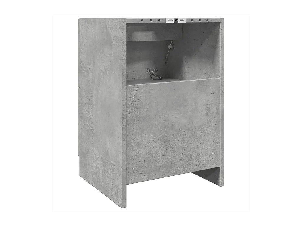 Armoire d'évier gris béton 40x37x59 cm bois d'ingénierie