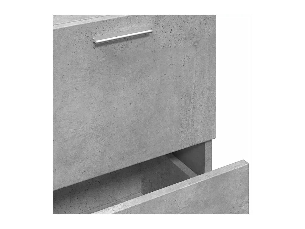 Armoire d'évier gris béton 40x37x59 cm bois d'ingénierie