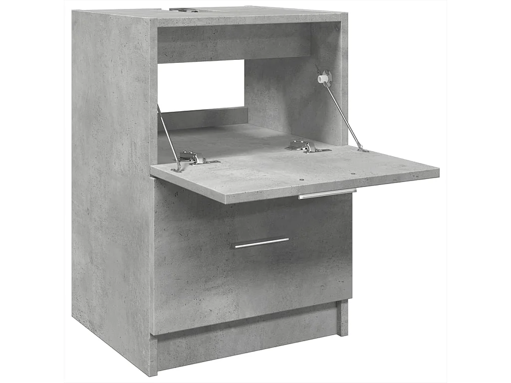 Mobile Lavabo Grigio Cemento 80x33x60 cm in Legno Multistrato