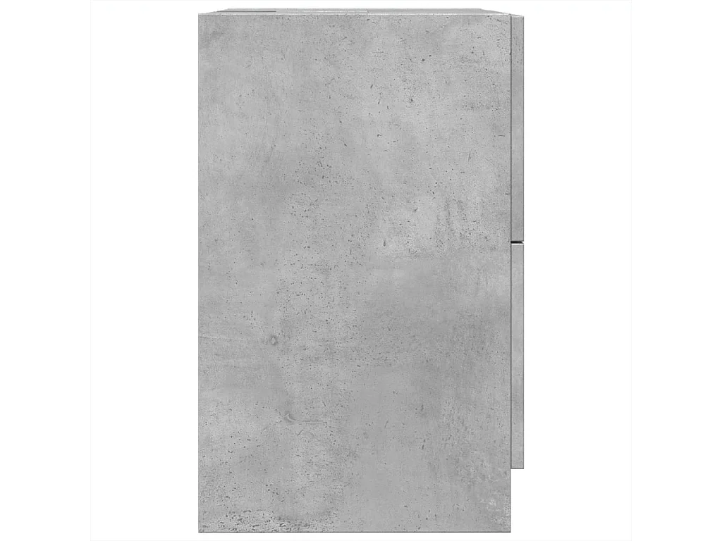 Mobile Lavabo Grigio Cemento 80x33x60 cm in Legno Multistrato