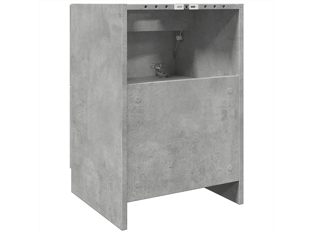 Mobile Lavabo Grigio Cemento 80x33x60 cm in Legno Multistrato