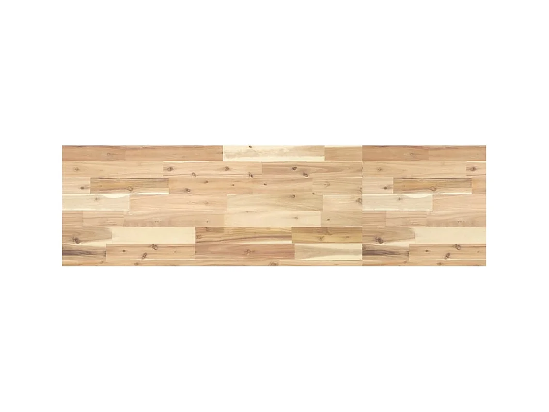 Piano da Bagno Non Trattato 140x40x4cm Legno Massello di Acacia