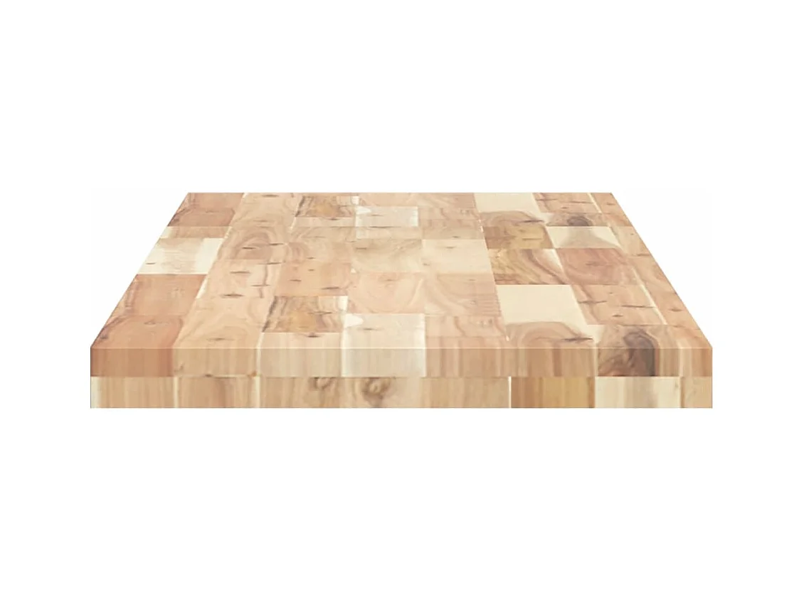 Piano da Bagno Non Trattato 140x40x4cm Legno Massello di Acacia