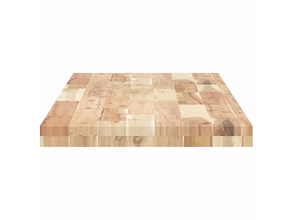 Dessus de meuble de salle de bain non traité bois d'acacia