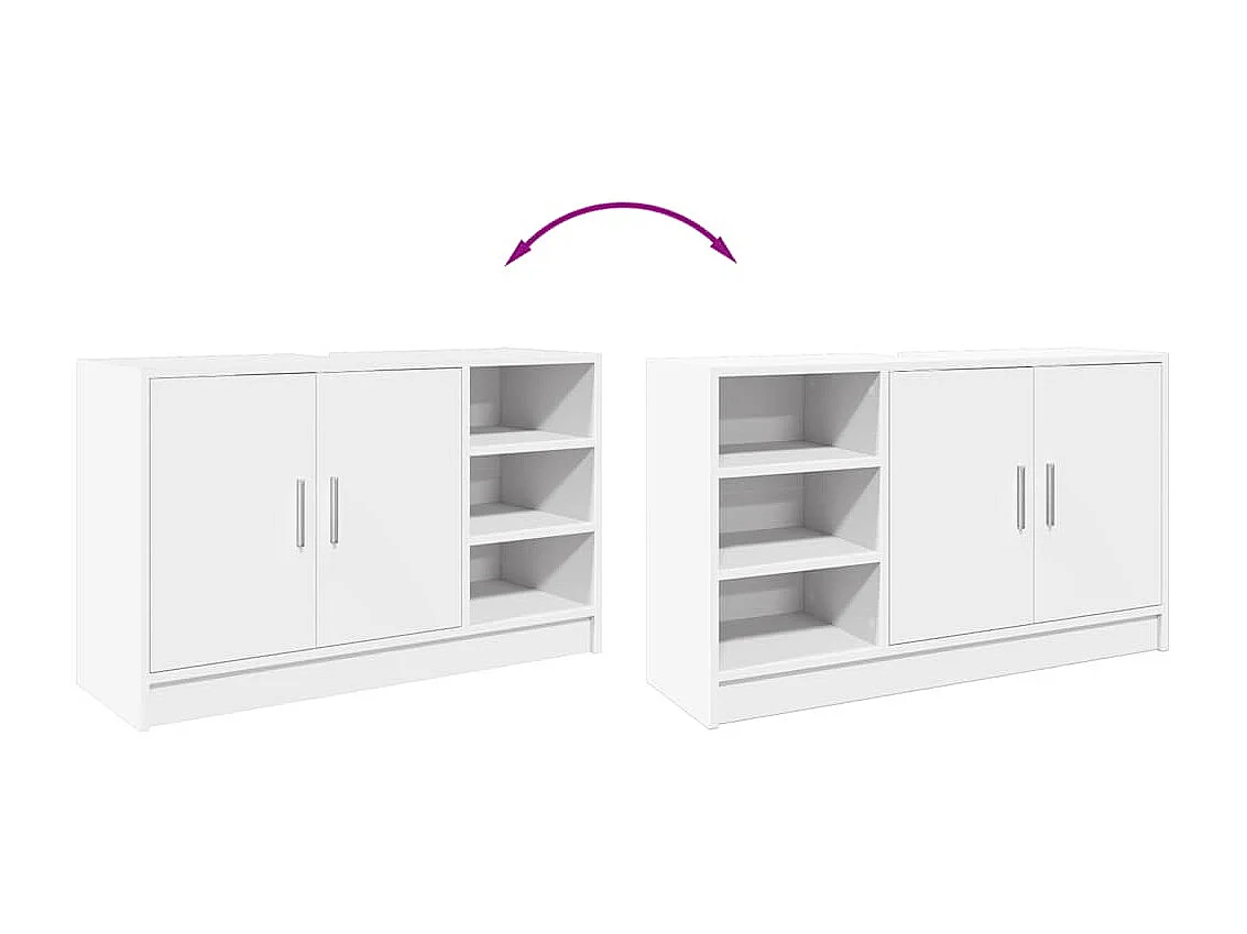 Armoire d'évier blanc 90x29x55 cm bois d'ingénierie