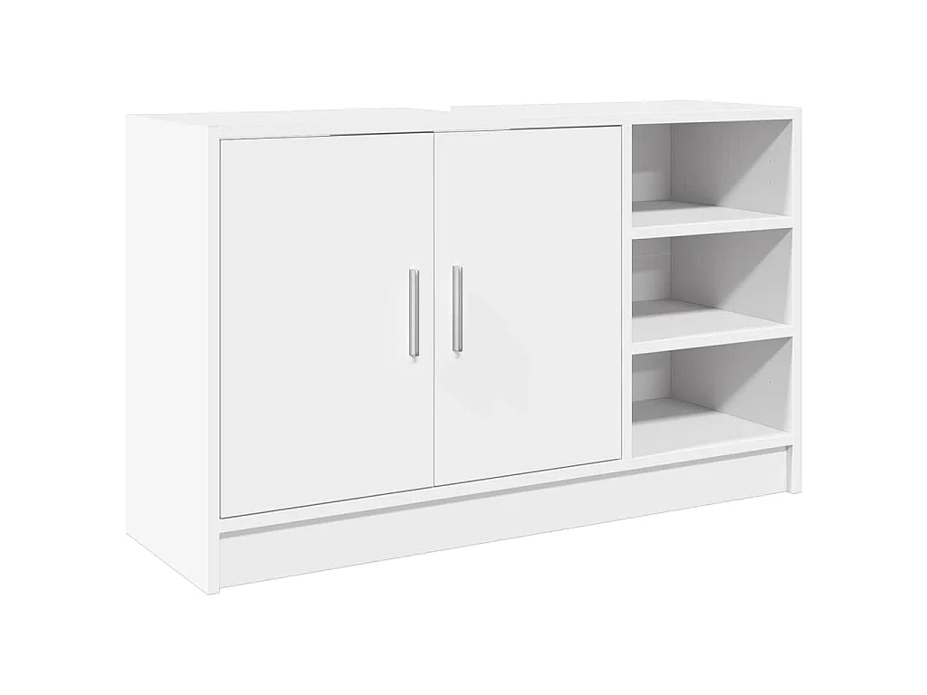 Waschbeckenunterschrank Weiß 90x29x55 cm Holzwerkstoff