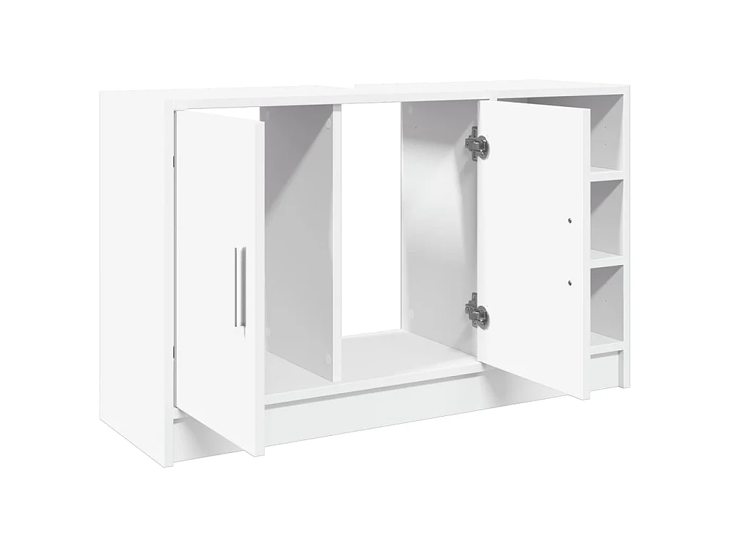 Waschbeckenunterschrank Weiß 90x29x55 cm Holzwerkstoff