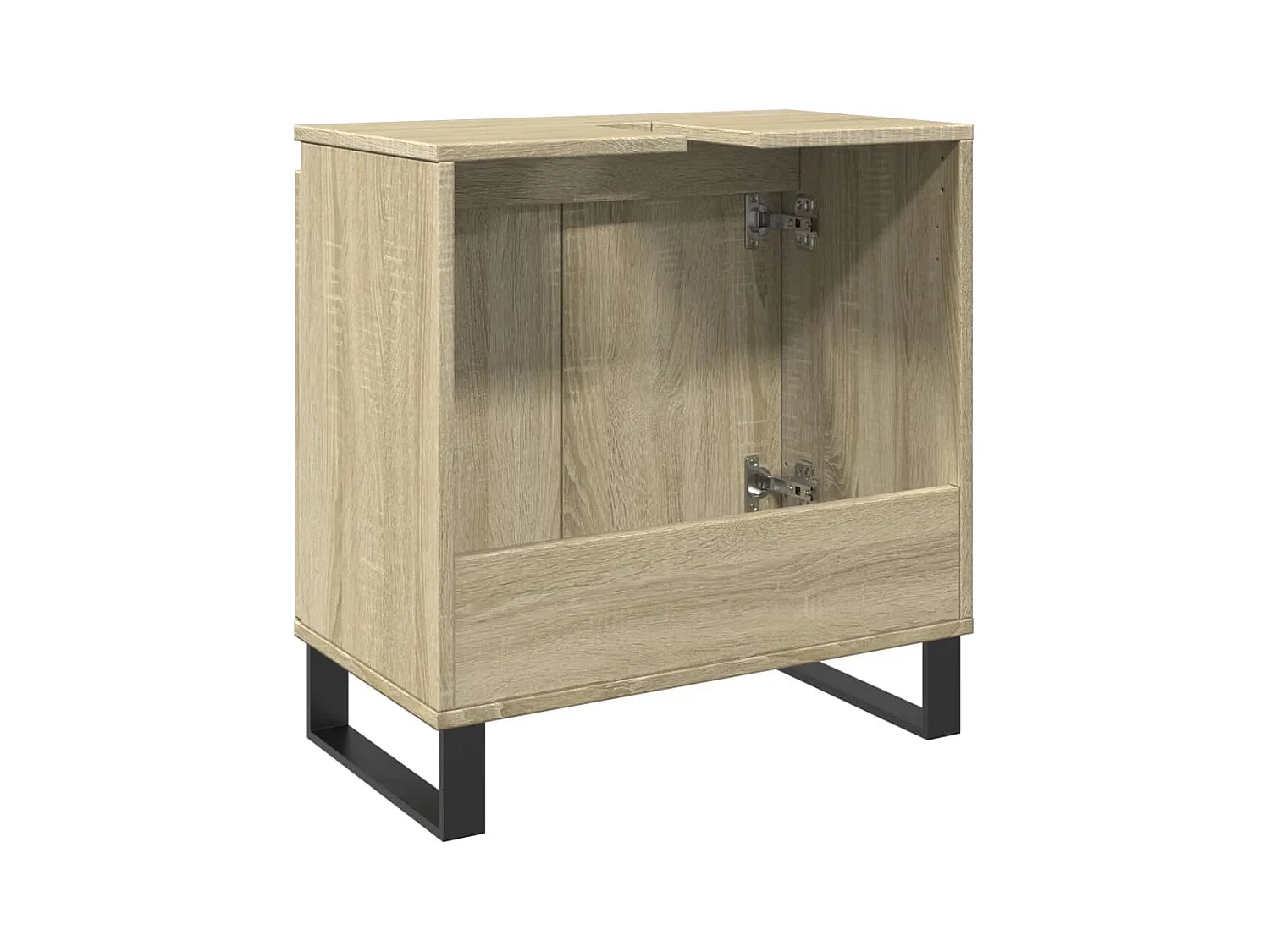 Armoire de bain chêne sonoma 58x33x60 cm bois d'ingénierie