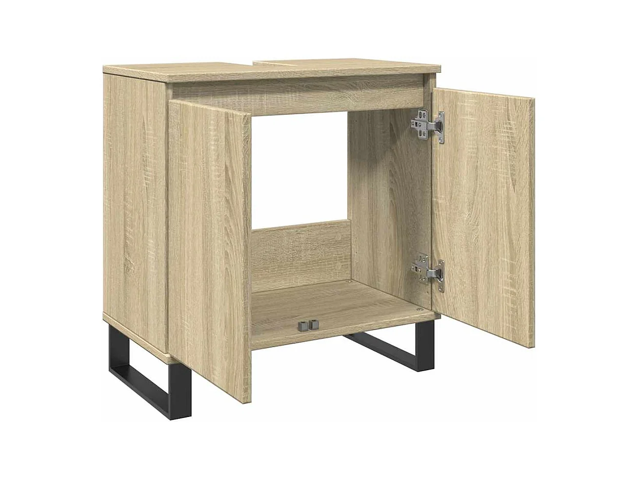 Armoire de bain chêne sonoma 58x33x60 cm bois d'ingénierie