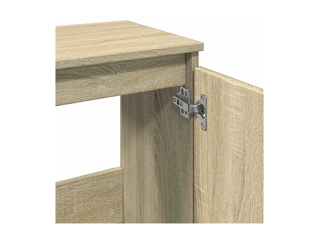 Armoire de bain chêne sonoma 58x33x60 cm bois d'ingénierie