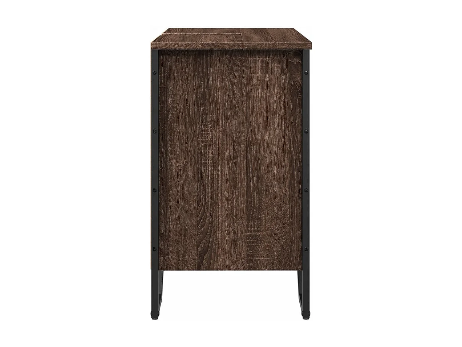 Armoire lavabo de salle de bain chêne marron 60x35x60 cm