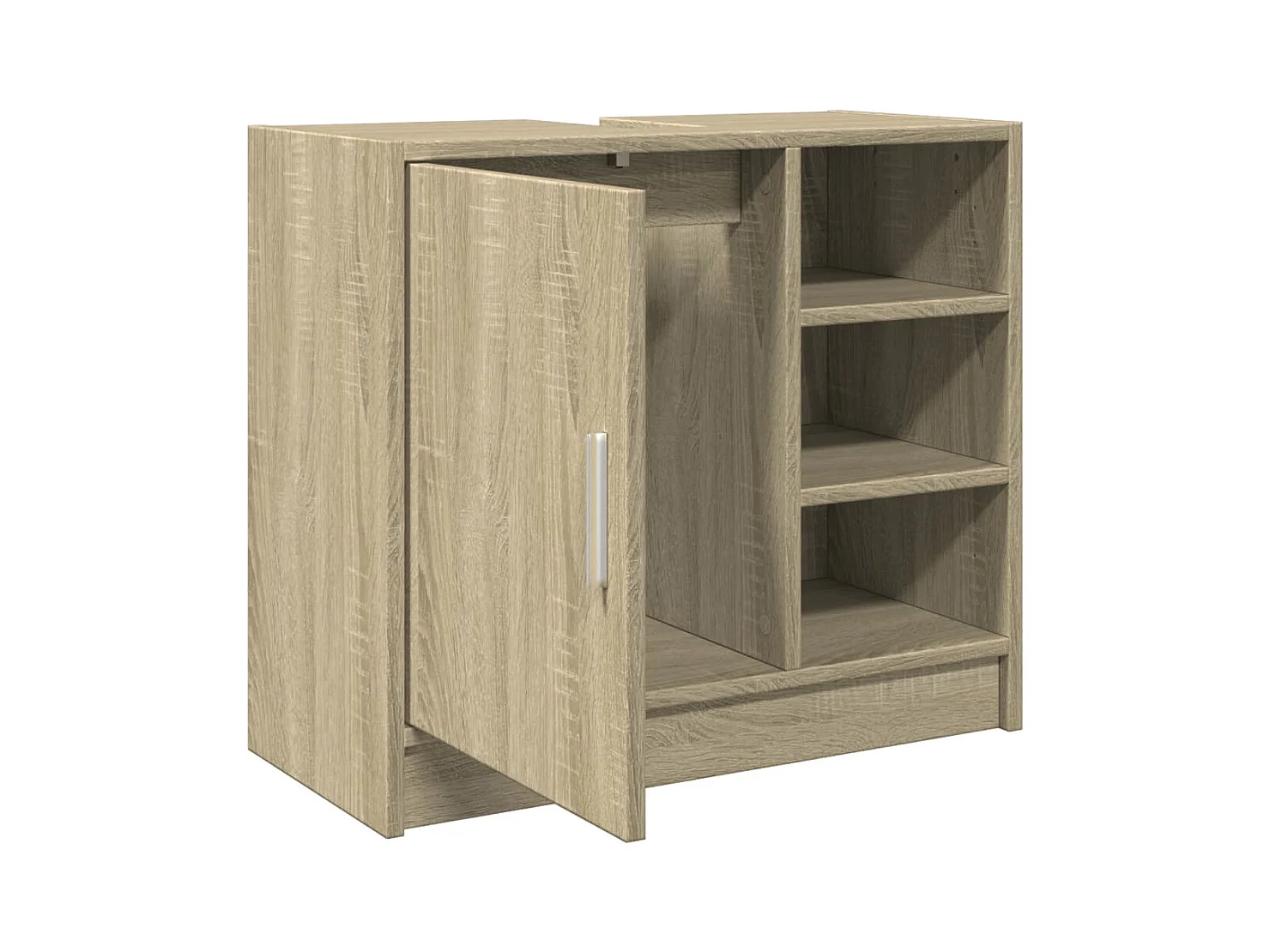 Armoire d'évier chêne sonoma 63x29x55 cm bois d'ingénierie
