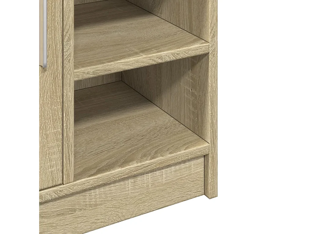 Wastafelkast 63x29x55 cm bewerkt hout sonoma eikenkleurig