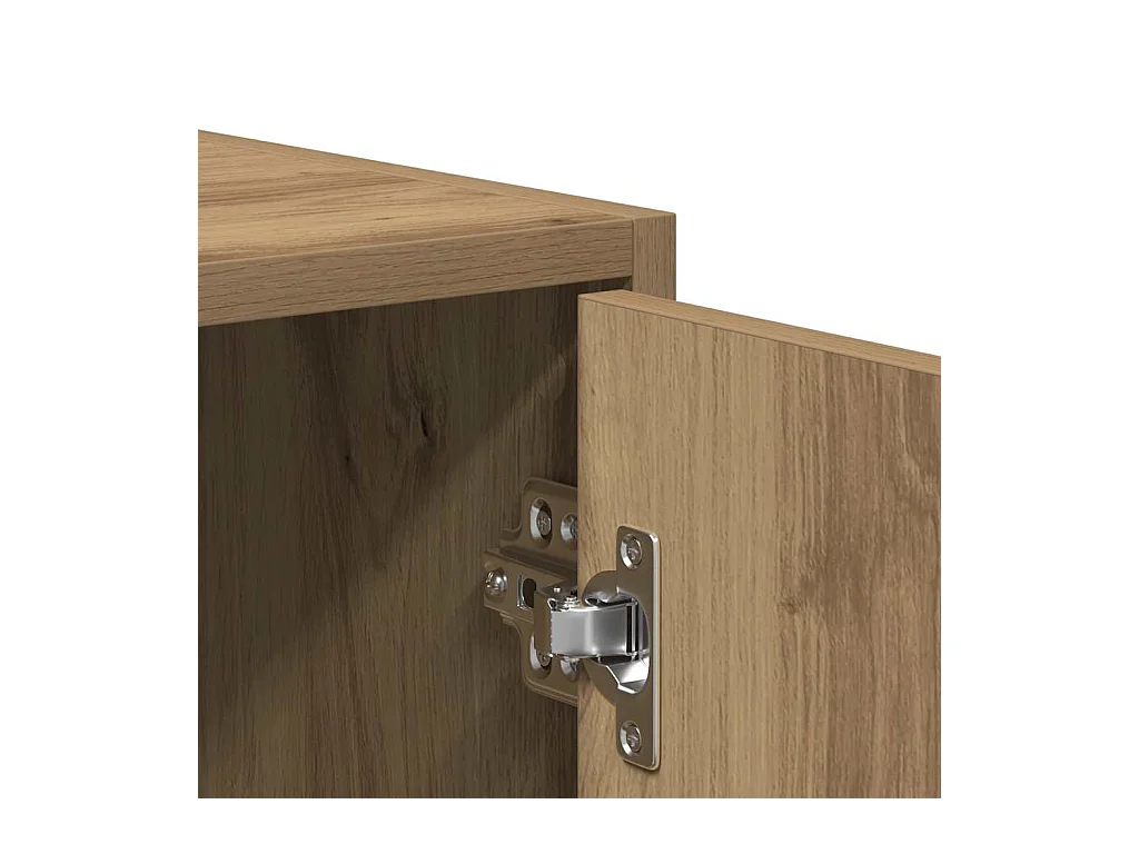 Armoire de salle de bain chêne artisanal 30x30x183,5 cm