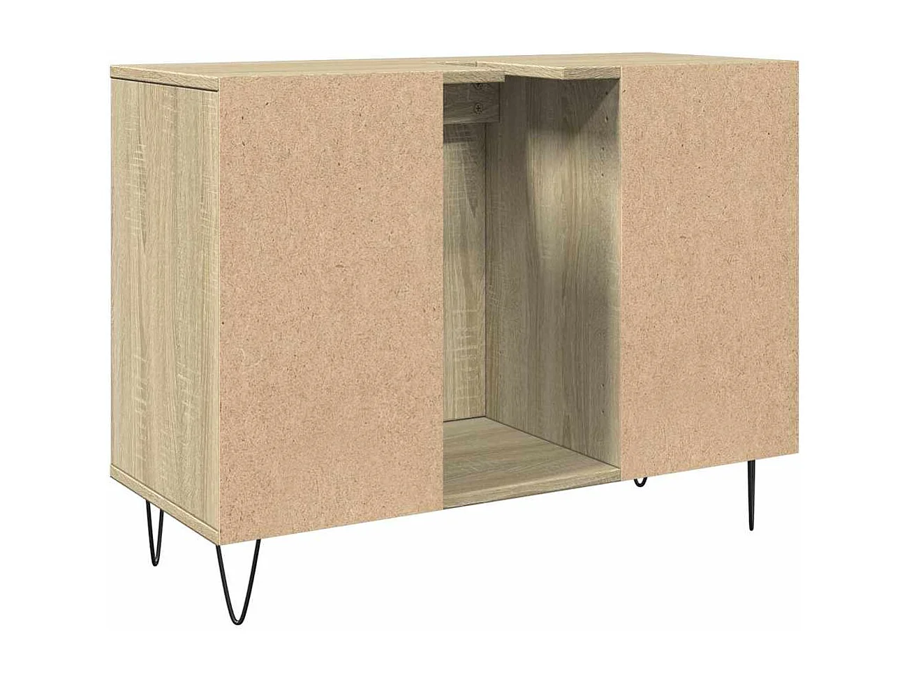 Armoire salle de bain chêne sonoma 80x33x60cm bois d'ingénierie