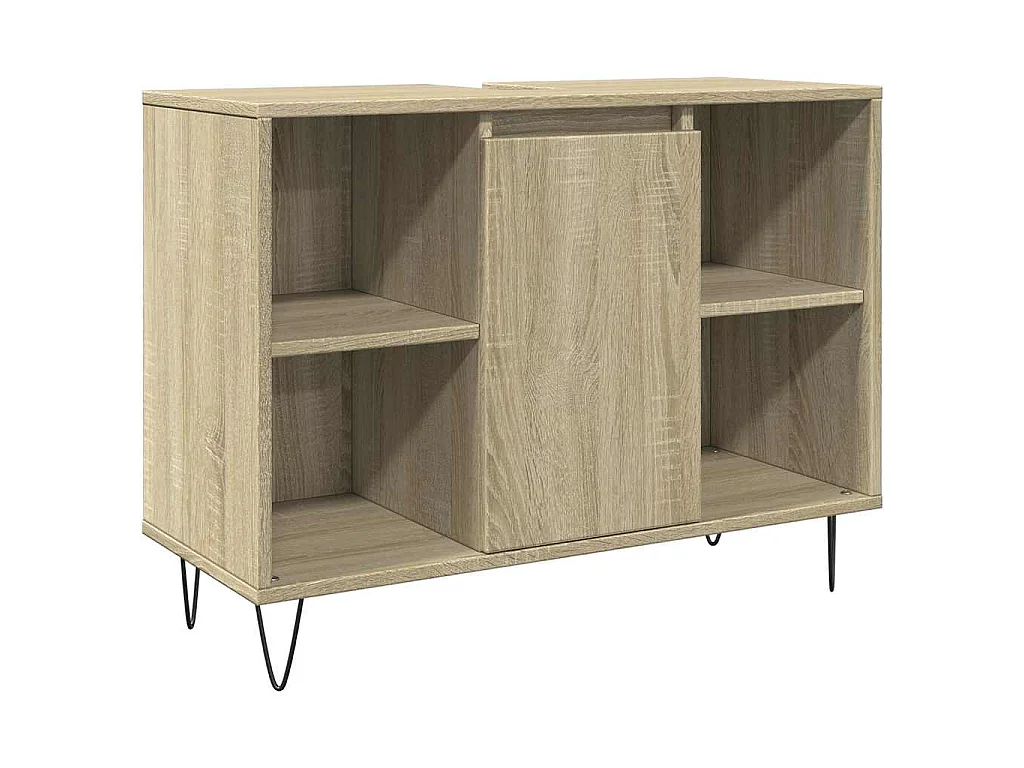 Mueble de baño madera de ingeniería roble Sonoma 80x33x60 cm