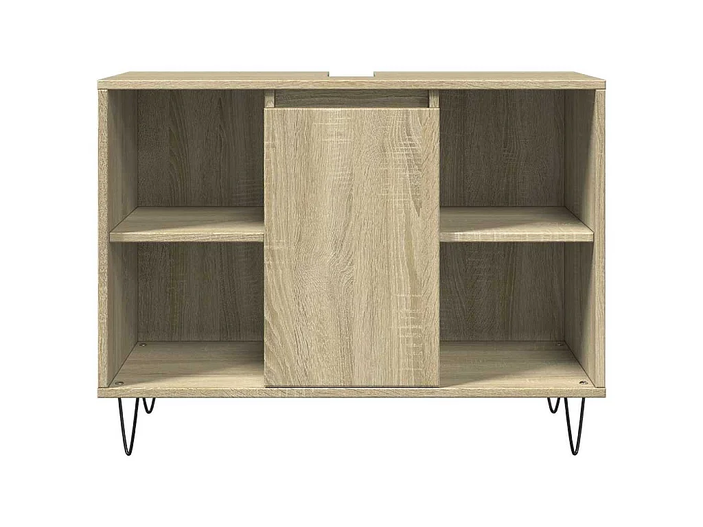 Mueble de baño madera de ingeniería roble Sonoma 80x33x60 cm