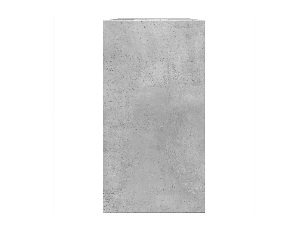 Armario de lavabo madera ingeniería gris hormigón 63x29x55 cm