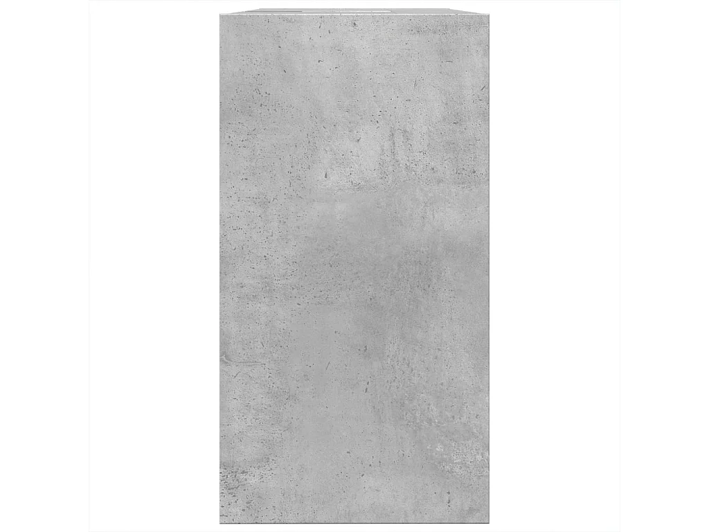 Armario de lavabo madera ingeniería gris hormigón 63x29x55 cm