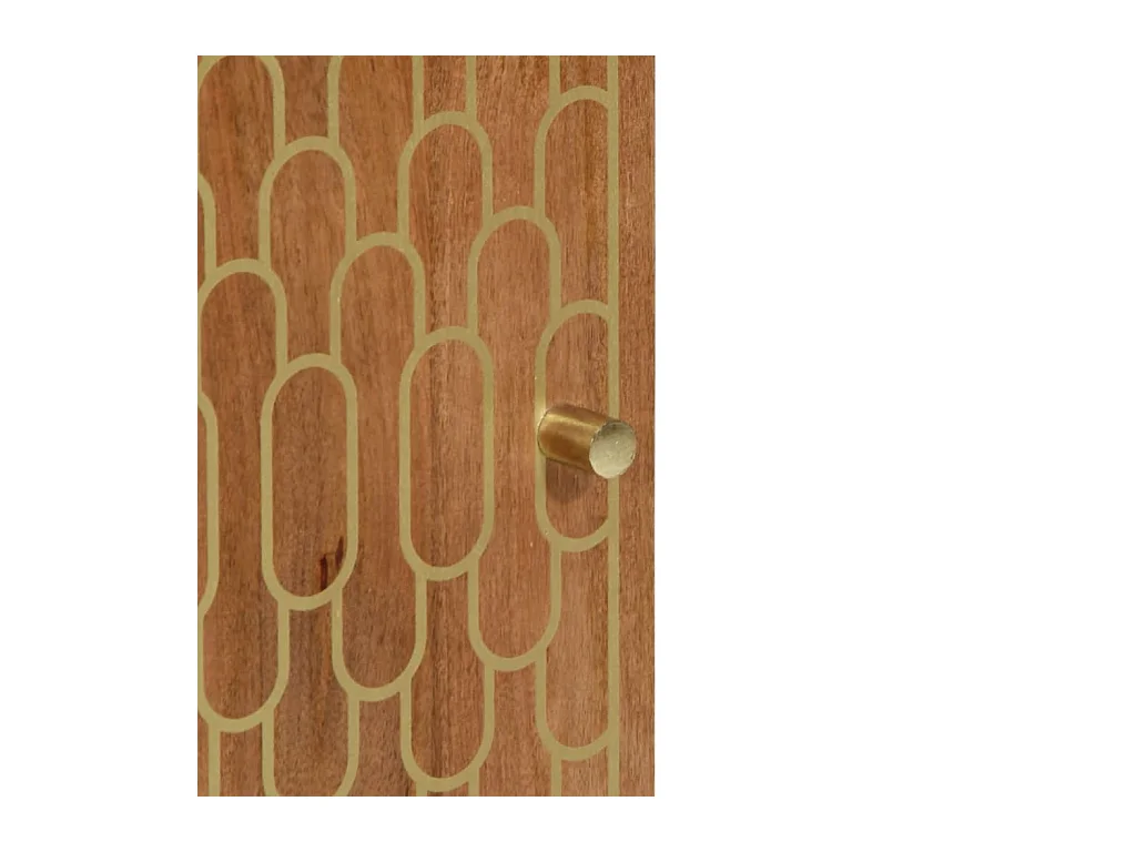 Mobile da Bagno 38x33x160 cm in Legno Massello di Mango