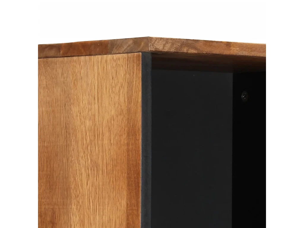 Armoire de salle de bain 38x33x160 cm bois massif de manguier