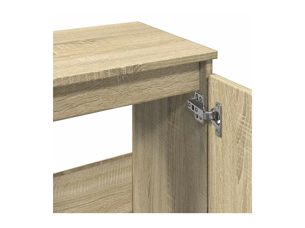 Armoire salle de bain chêne sonoma 65x33x60 cm