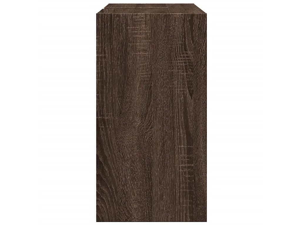 Armoire d'évier chêne marron 63x29x55 cm bois d'ingénierie
