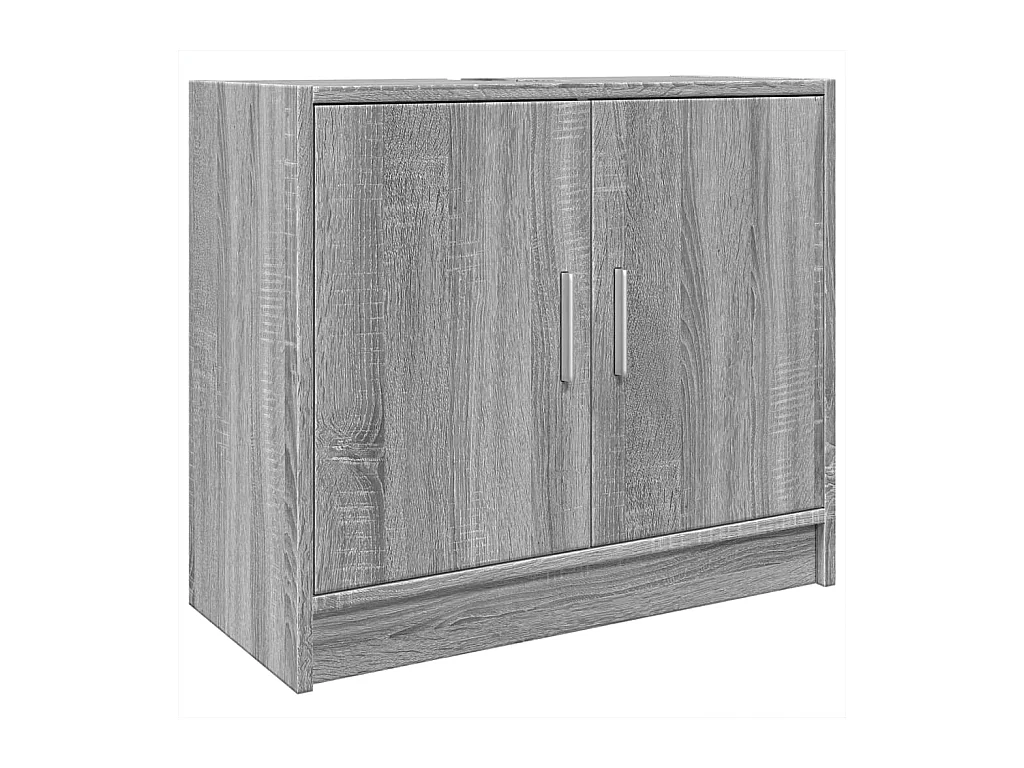 Armoire d'évier sonoma gris 63x29x55 cm bois d'ingénierie
