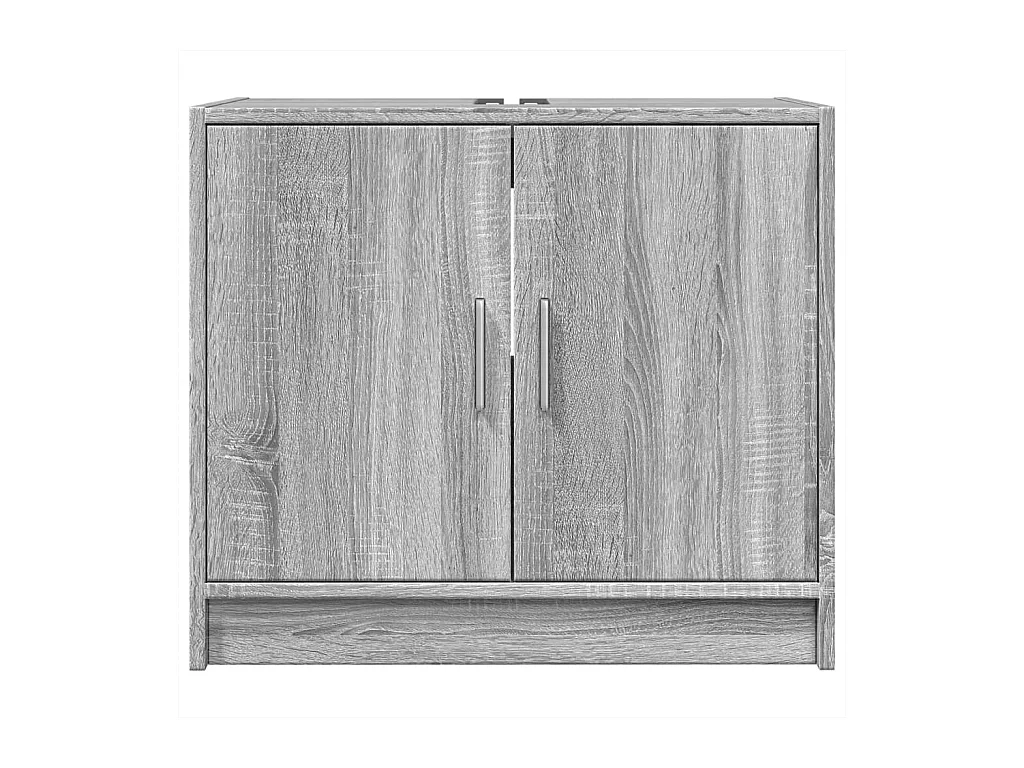 Armoire d'évier sonoma gris 63x29x55 cm bois d'ingénierie