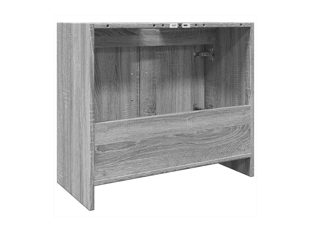 Armoire d'évier sonoma gris 63x29x55 cm bois d'ingénierie