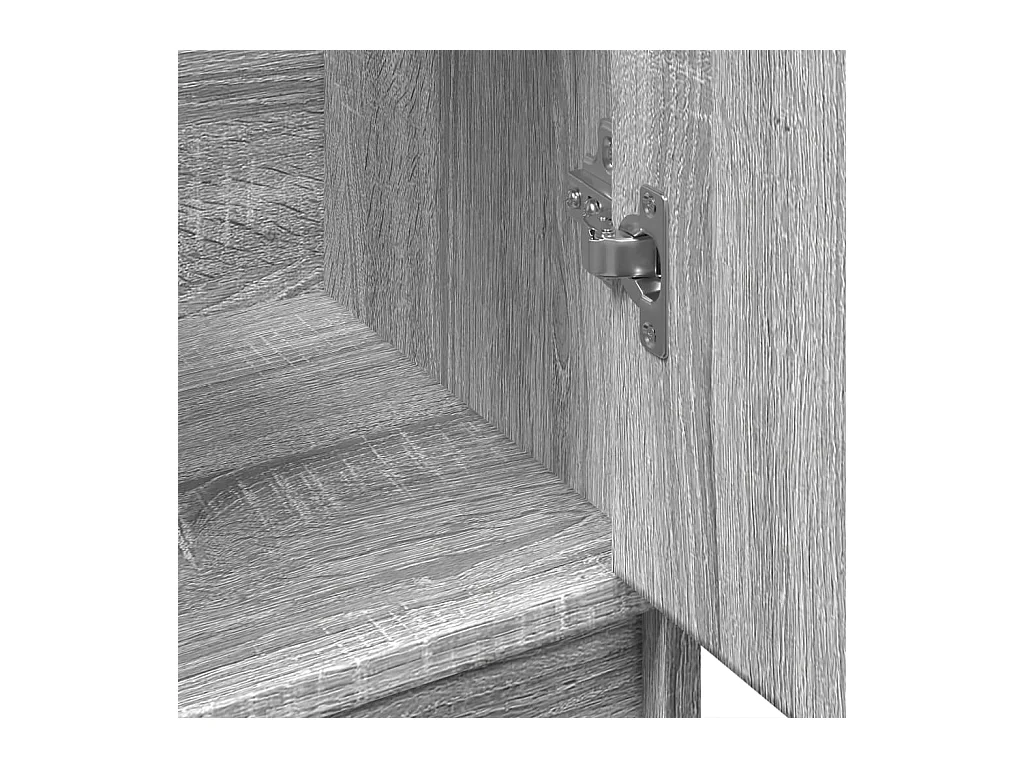 Armoire d'évier sonoma gris 63x29x55 cm bois d'ingénierie