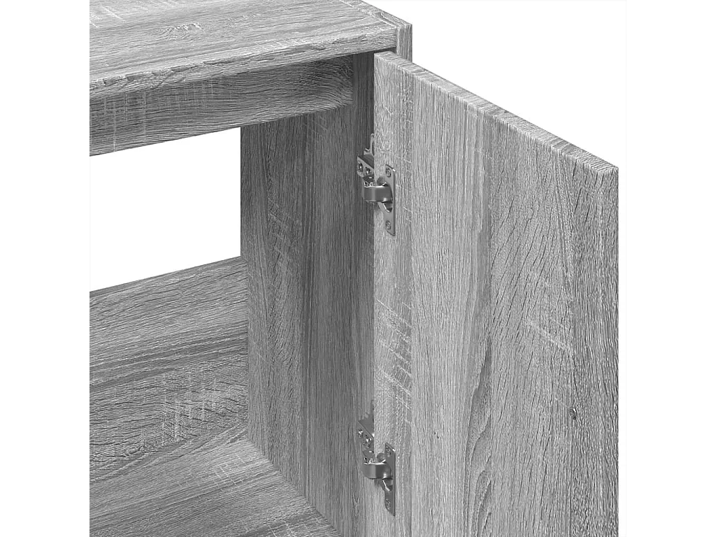 Armoire d'évier sonoma gris 63x29x55 cm bois d'ingénierie