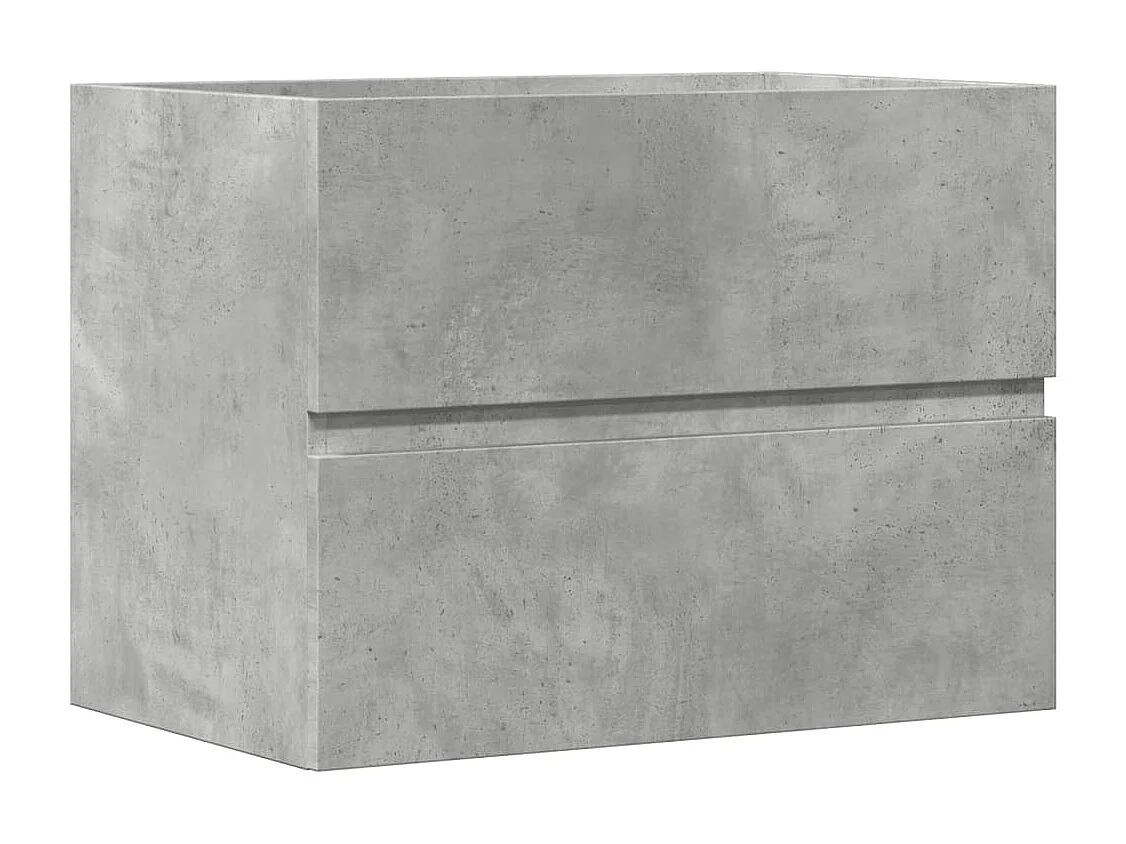 Armoire de salle de bain gris béton bois d'ingénierie