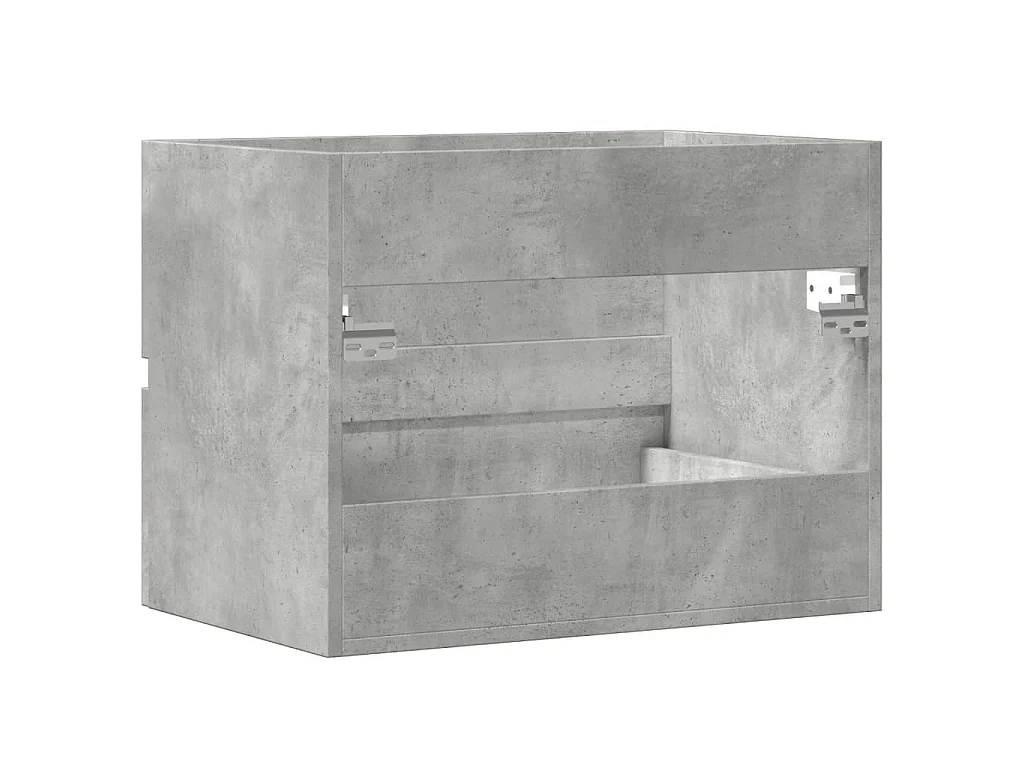 Móvel casa de banho 60x38,5x45 cm deriv. madeira cinza cimento