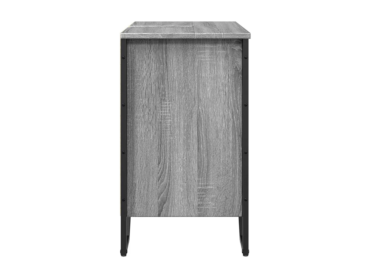 Armoire lavabo de salle de bain sonoma gris 60x35x60 cm